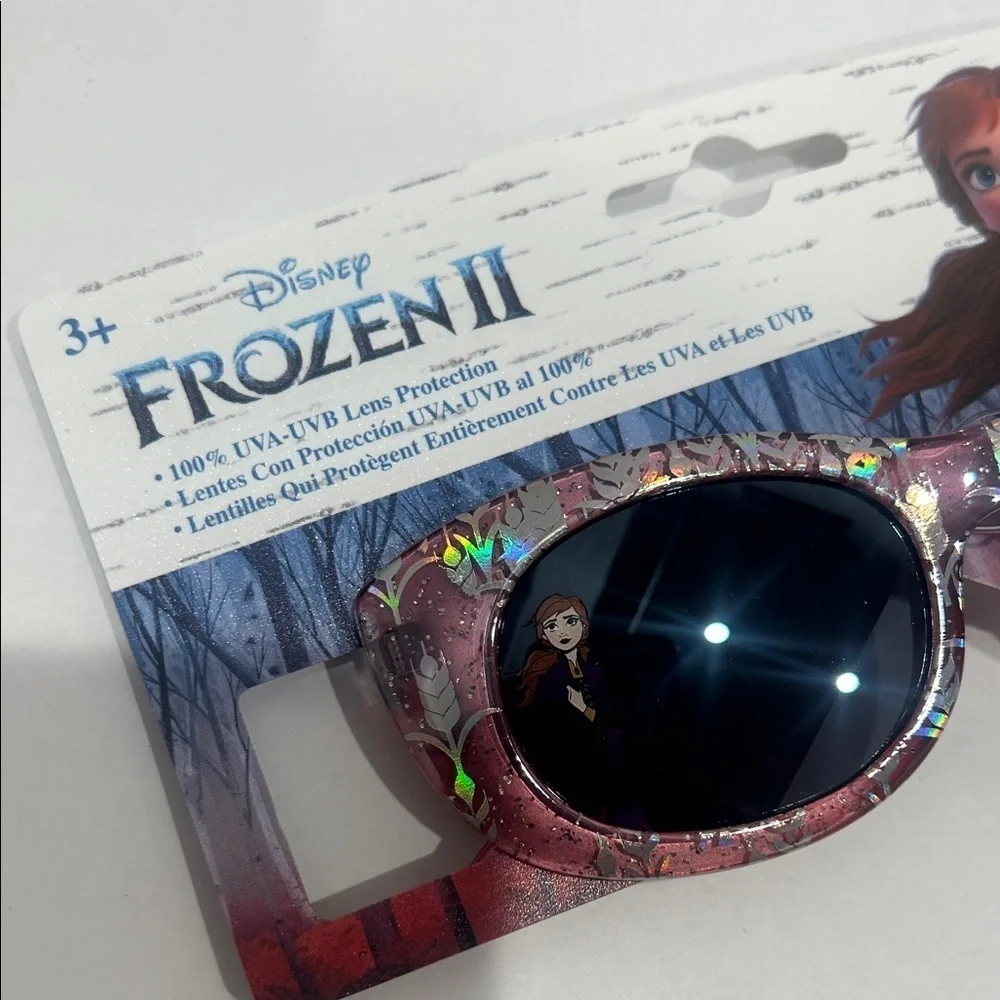 Disney Frozen II Glittery Princess Kids Sunglasses - Pink and Black new